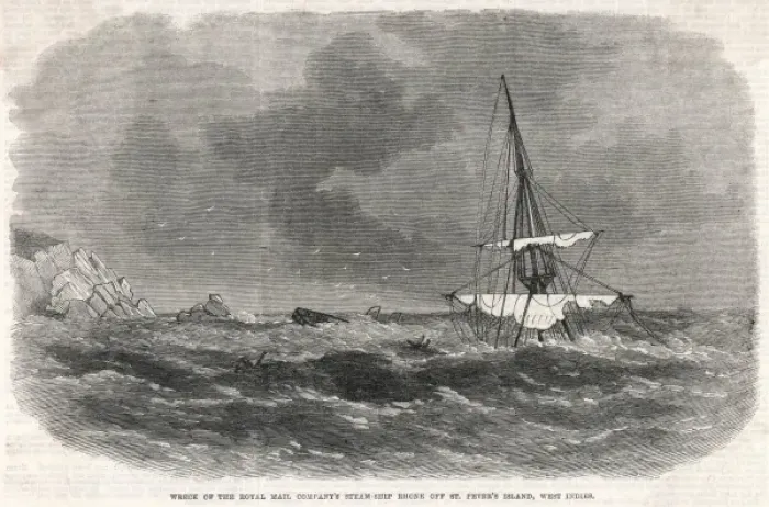 Framed Print : Shipwrecks / Rms Rhone Framed Print : Shipwrecks / Rms Rhone
