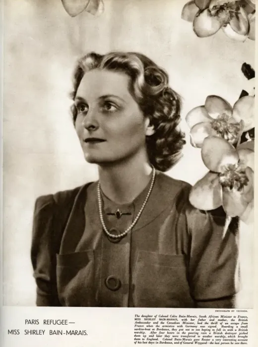 Framed Print : Shirley Bain-Marais by Madame Yevonde Framed Print : Shirley Bain-Marais by Madame Yevonde