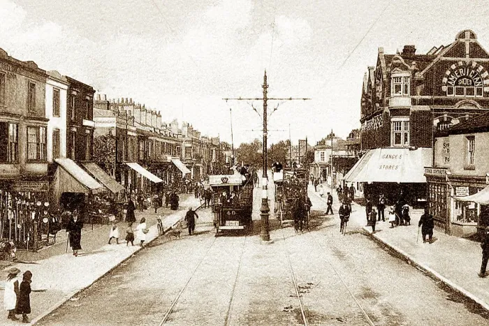 Framed Print : Shirley High Street early 1900s Framed Print : Shirley High Street early 1900s