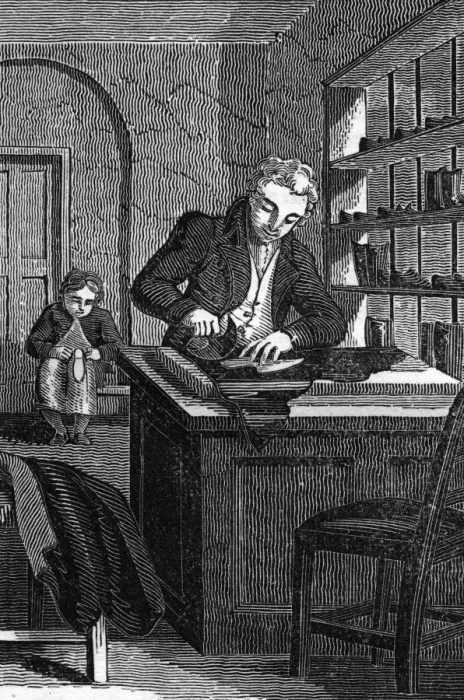Framed Print : Shoemaker 1827 Framed Print : Shoemaker 1827