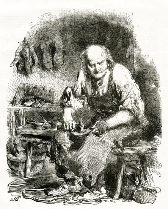 Framed Print : Shoemaker 1855 Framed Print : Shoemaker 1855