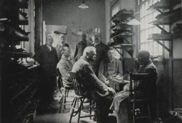 Framed Print : Shoemakers at the Amsterdam Workhouse Framed Print : Shoemakers at the Amsterdam Workhouse
