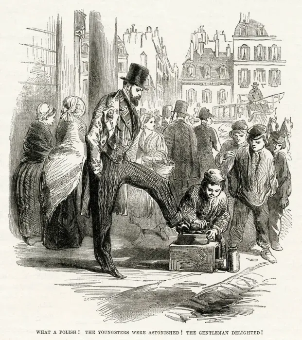 Framed Print : Shoeshiner 1867 Framed Print : Shoeshiner 1867