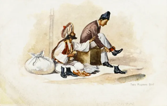 Framed Print : Shoeshining - India Framed Print : Shoeshining - India