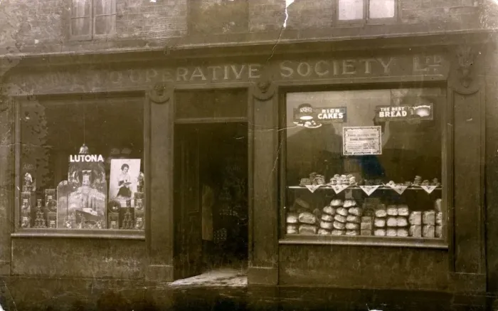 Framed Print : Shop-front - Premises of the Co-operative Society, Birkenhea Framed Print : Shop-front - Premises of the Co-operative Society, Birkenhea