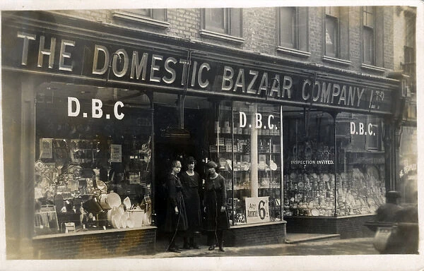 Shop-front - Premises of The Domestic Bazaar Co, Bedford