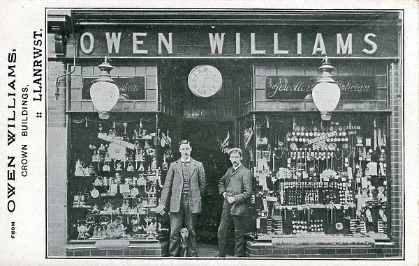 Shop-front - Premises of Owen Williams - Jeweller, Llanrwst