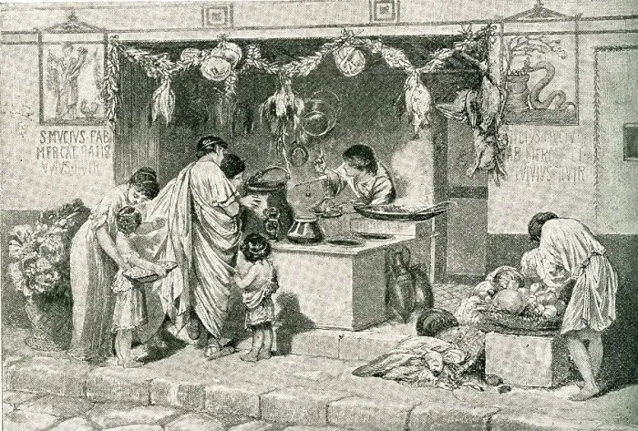 Framed Print : Shop In Pompeii, Italy Framed Print : Shop In Pompeii, Italy