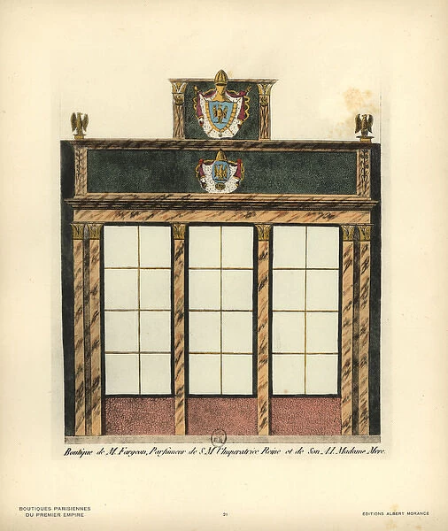 Shopfront of Fargeons perfumery, Paris, circa 1800