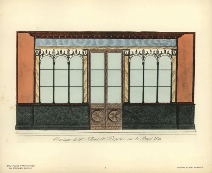 Framed Print : Shopfront to Jollivets paper store, rue de Framed Print : Shopfront to Jollivets paper store, rue de
