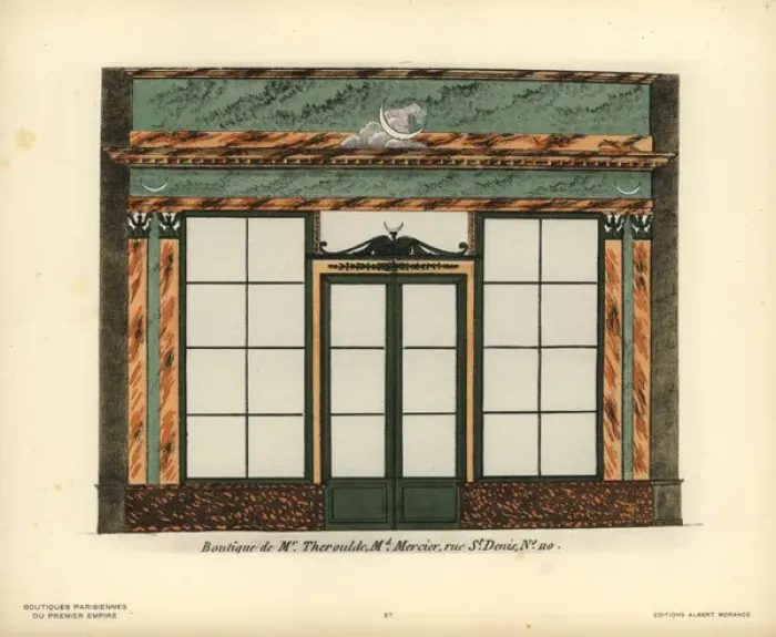 Framed Print : Shopfront of Therouldes haberdashery store Framed Print : Shopfront of Therouldes haberdashery store