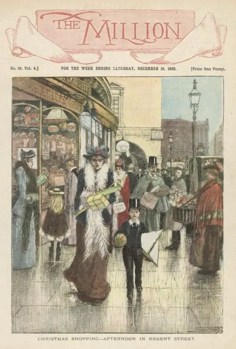 Framed Print : SHOPPING, REGENT STREET Framed Print : SHOPPING, REGENT STREET