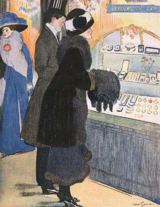Framed Print : Shops / Jeweller 1910 Framed Print : Shops / Jeweller 1910