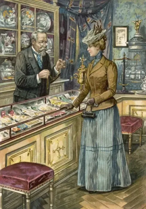 Framed Print : Shops / Jeweller C1900 Framed Print : Shops / Jeweller C1900