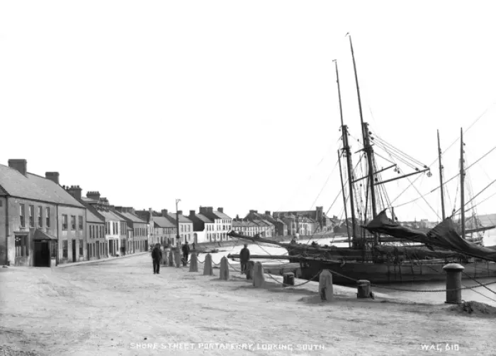 Framed Print : Shore Street, Portaferry, Looking South Framed Print : Shore Street, Portaferry, Looking South