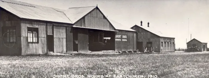 Framed Print : The Short Brothers Works at Eastchurch in 1910 Framed Print : The Short Brothers Works at Eastchurch in 1910