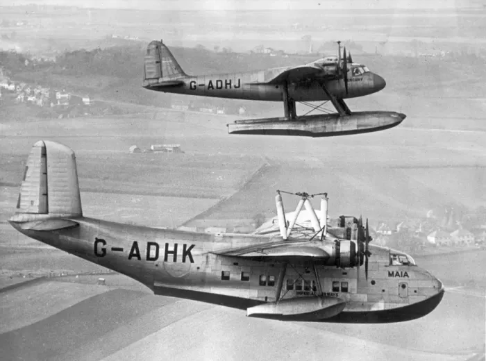 Framed Print : Short-Mayo composite aircraft Framed Print : Short-Mayo composite aircraft