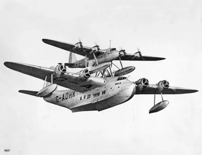Framed Print : Short-Mayo composite aircraft Framed Print : Short-Mayo composite aircraft