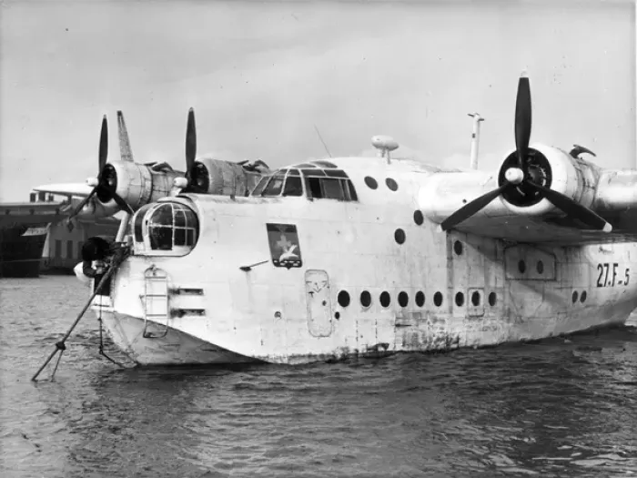 Framed Print : Short S25 Sunderland V ML799 of the Aeronavale