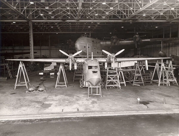 Short SA6 Sealand in the hangar