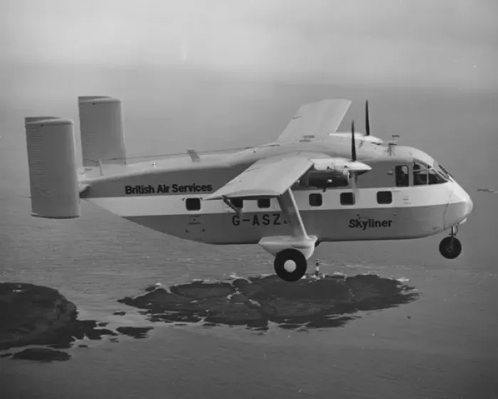 Framed Print : Short SC7 Skyvan -Brit Air Services Framed Print : Short SC7 Skyvan -Brit Air Services