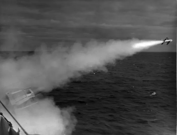 Framed Print : Short Seacat ship-to-air missile is launched Framed Print : Short Seacat ship-to-air missile is launched