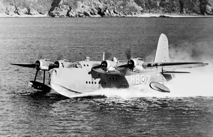 Framed Print : Short Sunderland flying boat, RaF, WW2 Framed Print : Short Sunderland flying boat, RaF, WW2