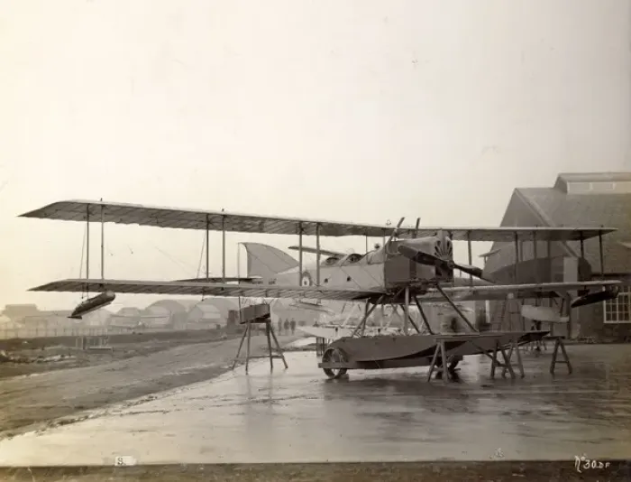 Framed Print : Short Type 184 Seaplane, 8104