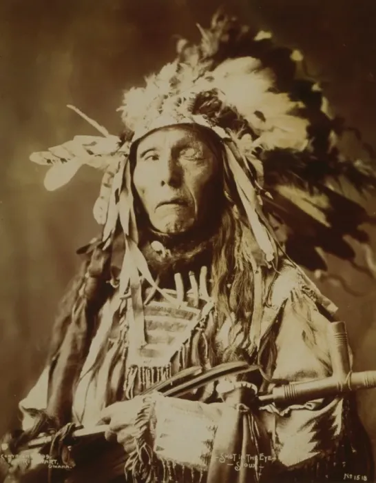 Framed Print : Shot in The Eye - Sioux Framed Print : Shot in The Eye - Sioux