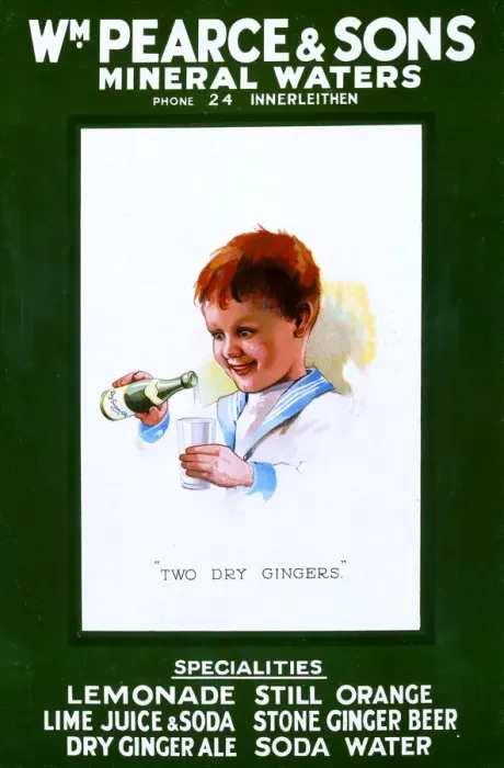 Framed Print : Showcard, Pearces Ginger Beer and Mineral Water Framed Print : Showcard, Pearces Ginger Beer and Mineral Water