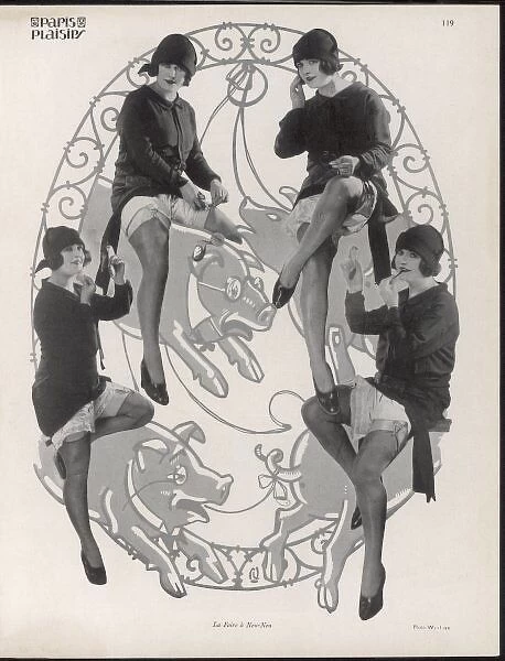 Showgirl on Pig 1926