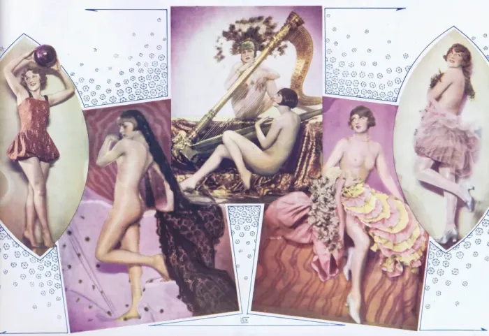 Framed Print : Showgirls in a scene called Reve D Ete, Paris, 1928 Framed Print : Showgirls in a scene called Reve D Ete, Paris, 1928