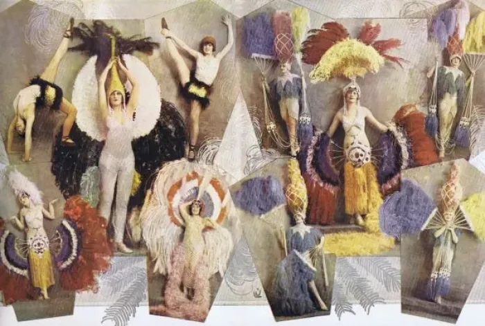 Framed Print : Showgirls from the tableau Le Paradis Retrouve from Paris Framed Print : Showgirls from the tableau Le Paradis Retrouve from Paris