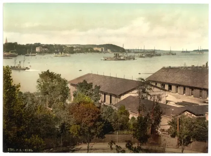 Framed Print : Showing war ships, the harbor, Kiel, Schleswig-Holstein, Ger Framed Print : Showing war ships, the harbor, Kiel, Schleswig-Holstein, Ger