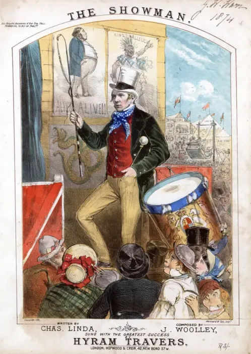 Framed Print : The Showman, by Chas Linda and J Woolley Framed Print : The Showman, by Chas Linda and J Woolley