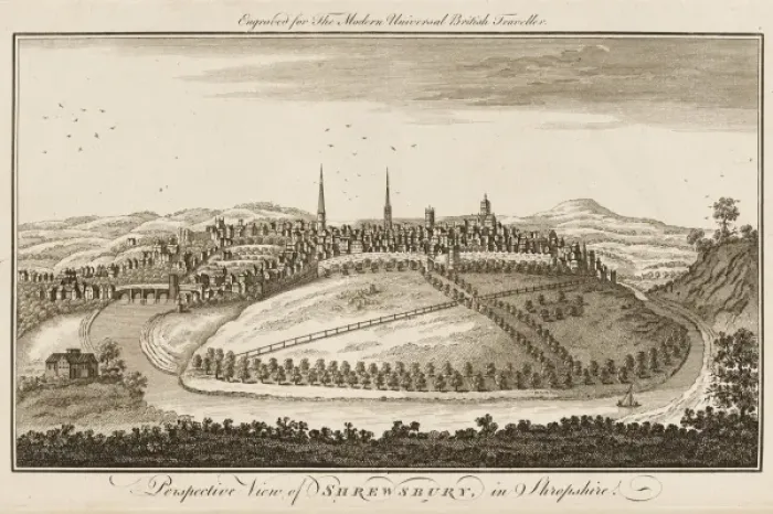 Framed Print : SHREWSBURY / COOKEs 1779 Framed Print : SHREWSBURY / COOKEs 1779