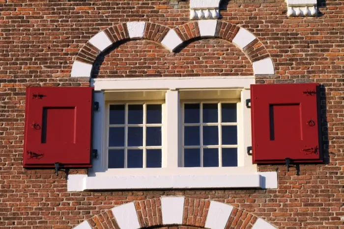 Framed Print : Shuttered windows in Amsterdam Framed Print : Shuttered windows in Amsterdam
