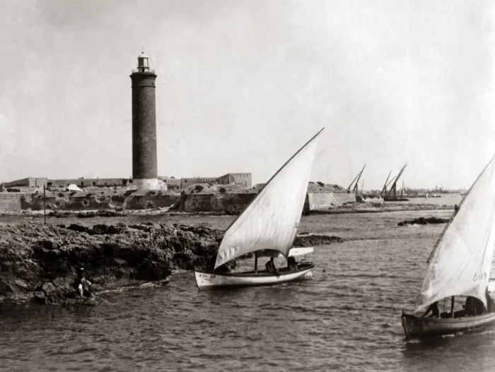 Framed Print : Sialboats near Alexandria, Egypt, circa 1880s Framed Print : Sialboats near Alexandria, Egypt, circa 1880s