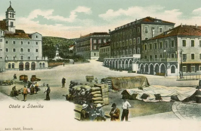 Framed Print : Sibenik, Croatia - Quayside Framed Print : Sibenik, Croatia - Quayside