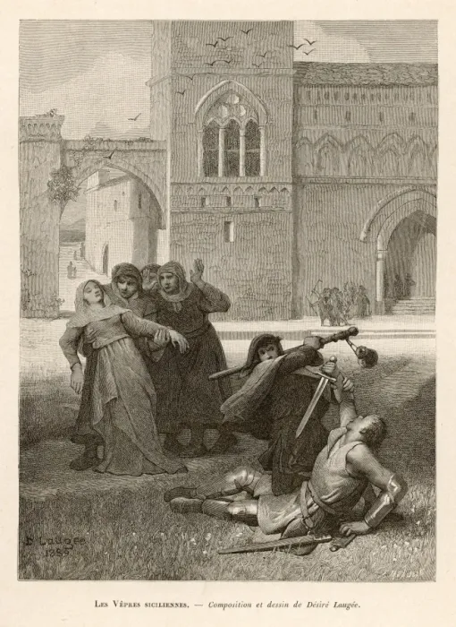 Framed Print : Sicilian Vespers 1282 Framed Print : Sicilian Vespers 1282