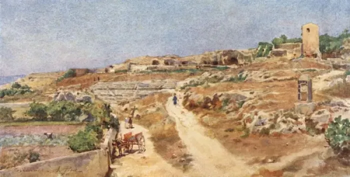 Framed Print : Sicily / Siragusa 1911 Framed Print : Sicily / Siragusa 1911