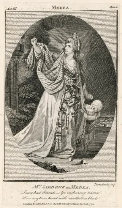 Framed Print : Siddons as Medea Framed Print : Siddons as Medea