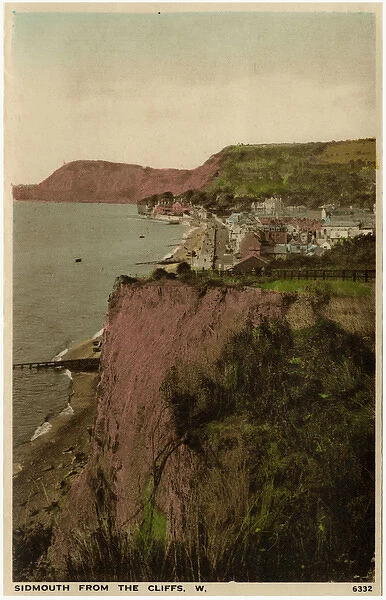 Sidmouth, Devon - View from the Cliffs (West)