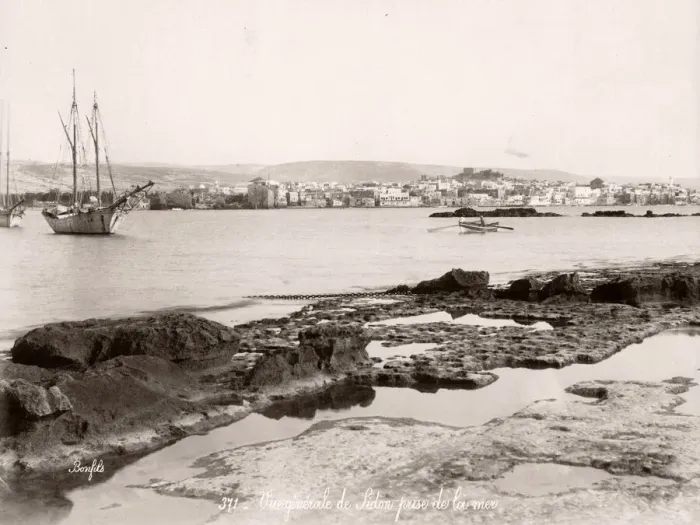 Framed Print : Sidon, Sayda or Saida, Lebanon from the sea Framed Print : Sidon, Sayda or Saida, Lebanon from the sea