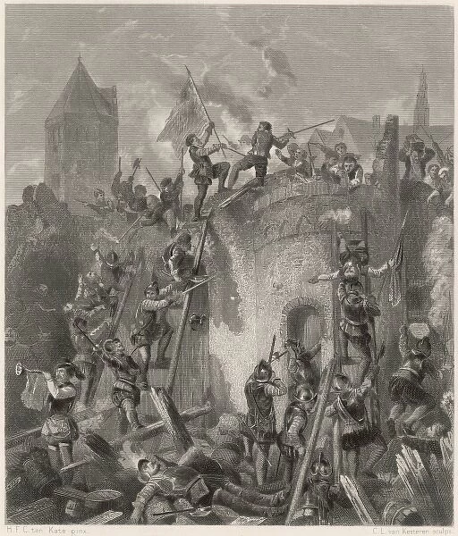 Siege of Alkmaar. The Spanish besiege Alkmaar