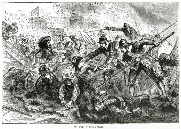 Framed Print : Siege of Basing House, Hampshire Framed Print : Siege of Basing House, Hampshire