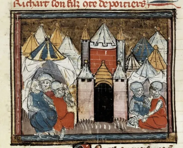Framed Print : Siege of Chⴥau-Gaillard in 1204, where Philip Framed Print : Siege of Chⴥau-Gaillard in 1204, where Philip
