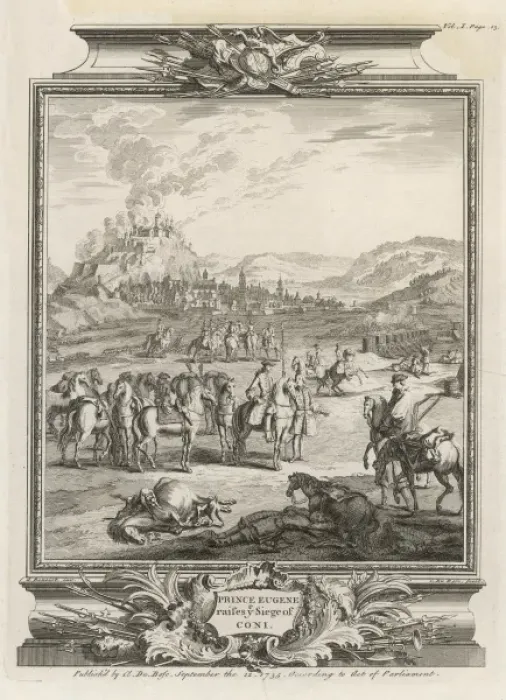 Framed Print : Siege of Cuneo 1691 Framed Print : Siege of Cuneo 1691