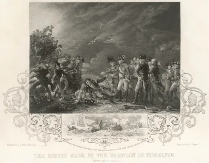 Framed Print : Siege of Gibraltar 2