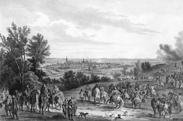 Framed Print : Siege of Oudenarde Framed Print : Siege of Oudenarde